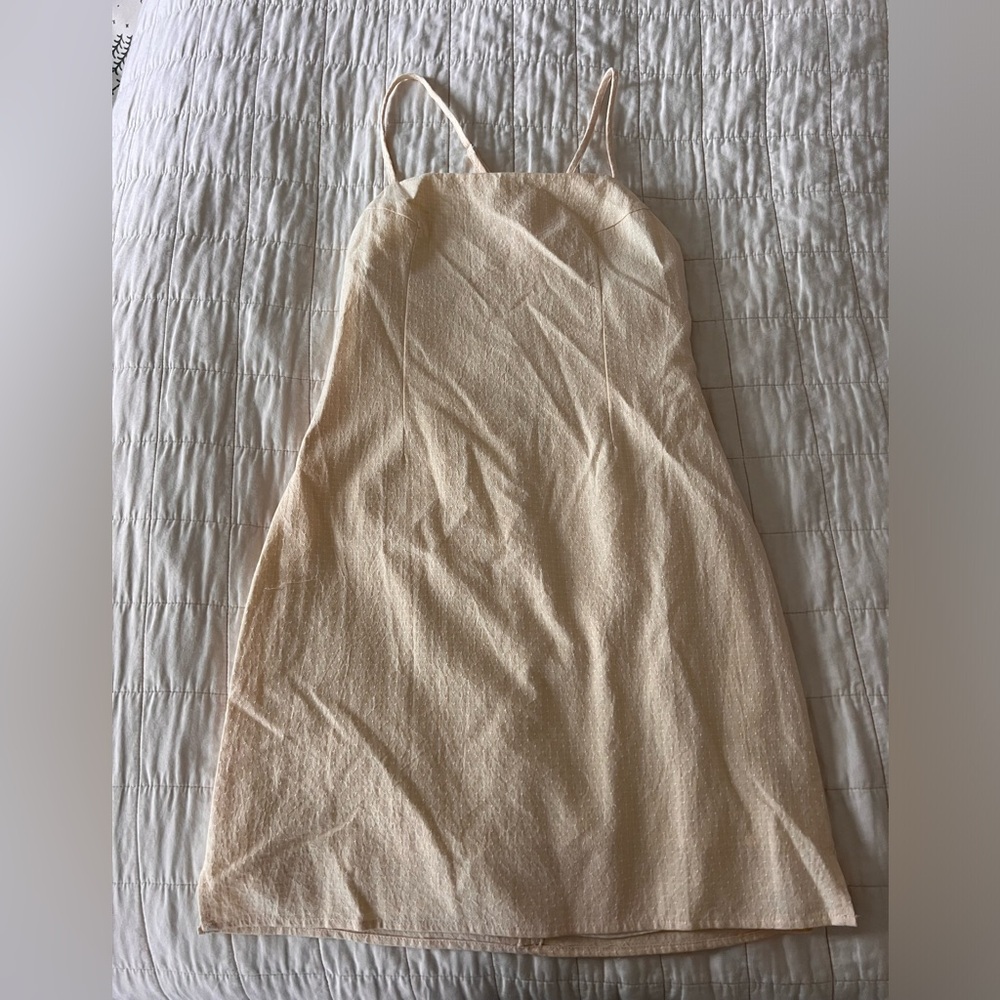 Yellow mini sundress